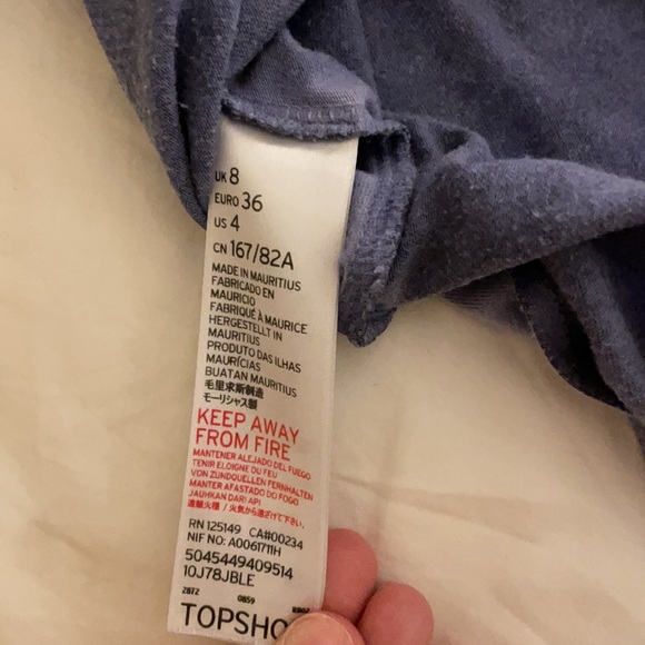 Top shop long blue dress - Picture 4 of 4